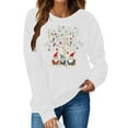 thumbnail image 1 of Women's Christmas Sweatshirts Xmas Printed Shirts Pullover Winter Sweaters Tops Long Sleeve Crew Neck Blouses Casual Holiday Christmas Clothing, 1 of 5
