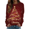 Women's Christmas Tree LightUp Sweater Festive Holiday LED Pullover