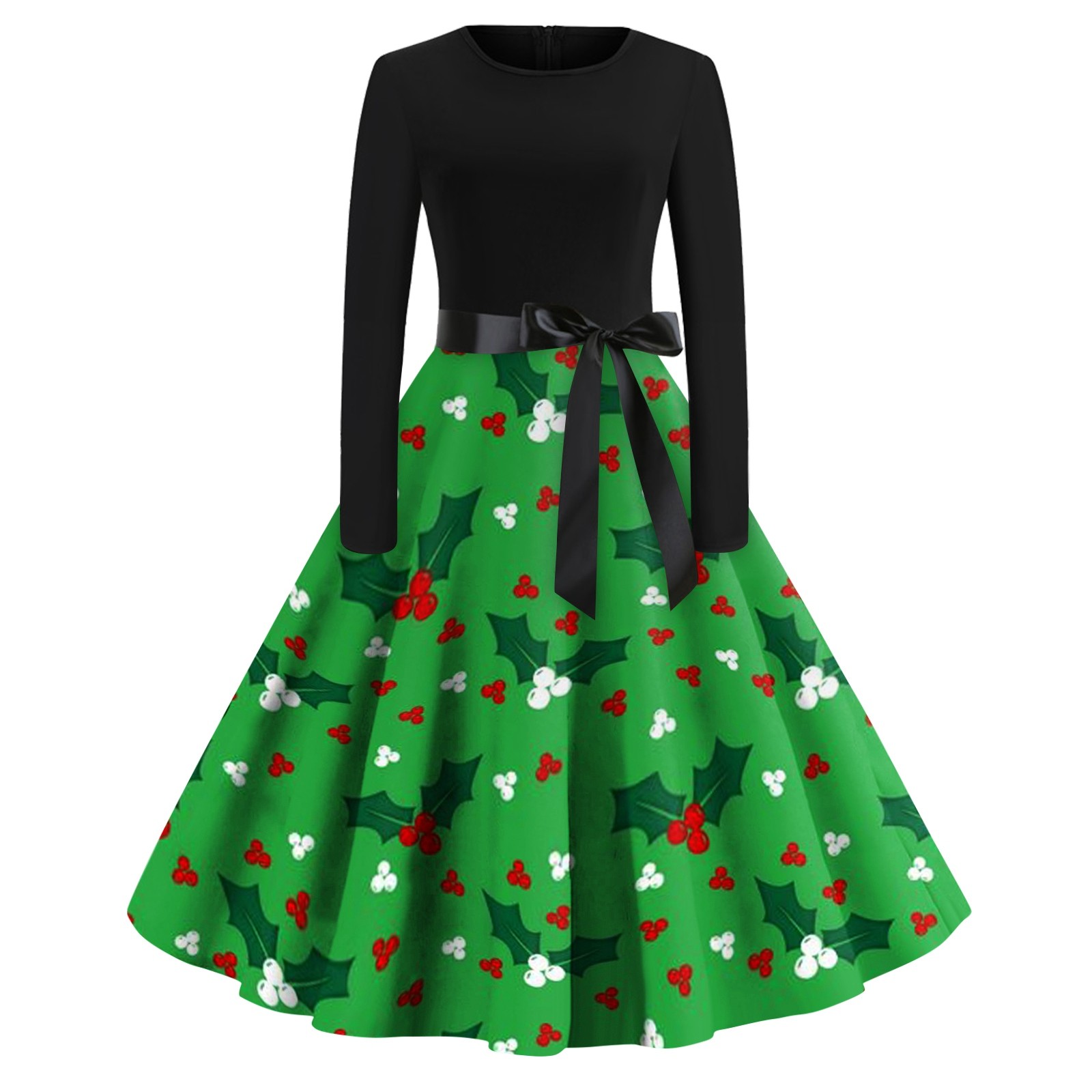 Green Christmas Amazon Womens Christmas Dresses Women's Christmas Tree Print Long Sleeve Dress With Bowknot Green Christmas Amazon Womens Christmas Dresses Women's Christmas Tree Print Long Sleeve Dress With Bowknot