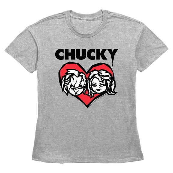 Women's Chucky Duo Heart  Graphic T-Shirt