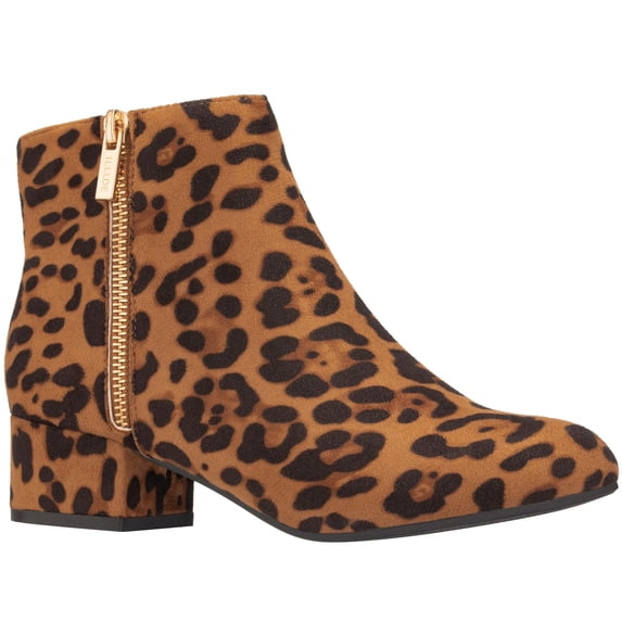 Women's Chunky Heel Boots Side Zipper Short Boots Chunky Heeled Fashion Boots Low Heel Ankle Booties