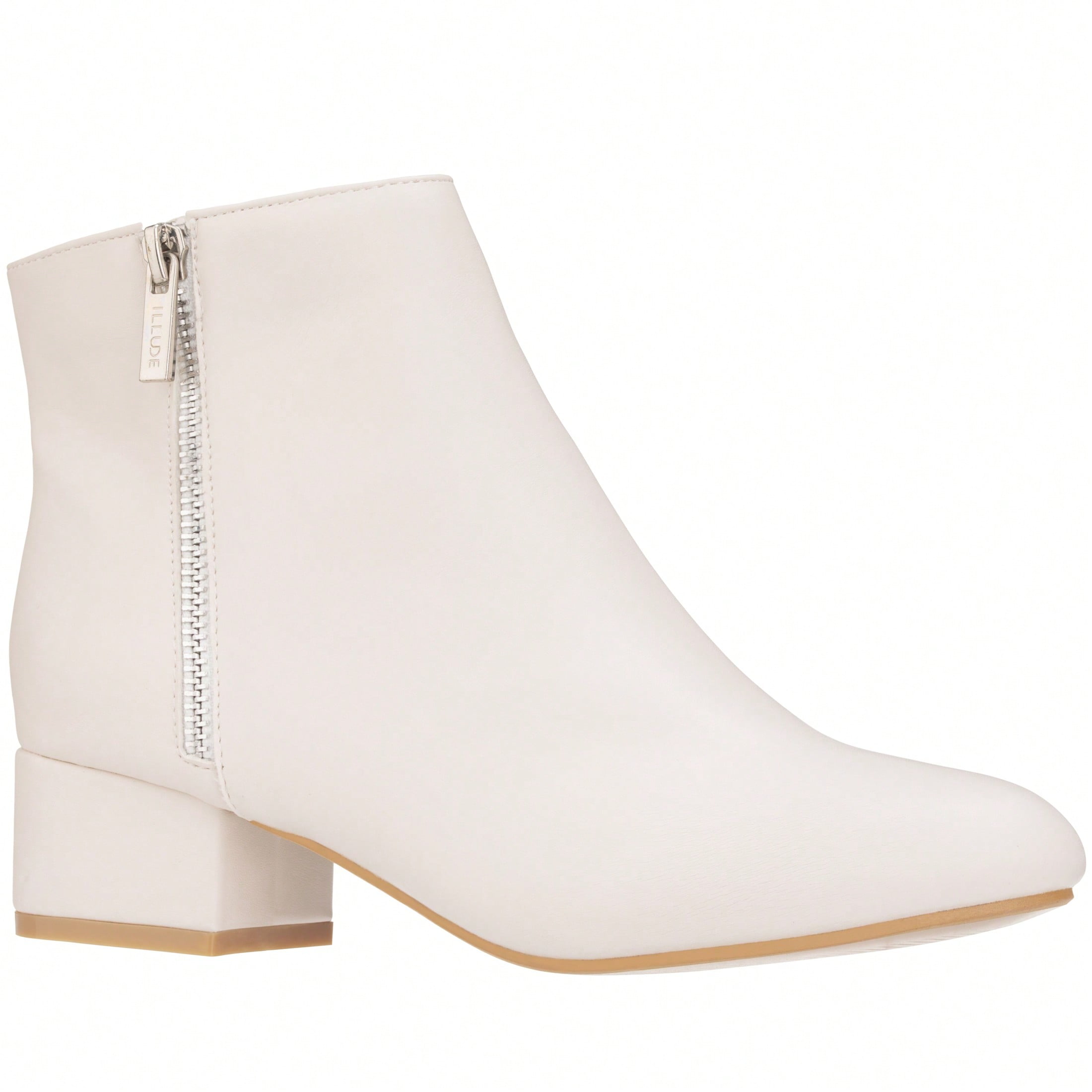 Large Size Thick Heel Short Boots For Women Pointed-toe Side Zip main image 1