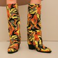 thumbnail image 1 of Women's Chunky Heel Knee High Boots, Retro Pointed Toe Slouch Design with Breathable Lining, Trendy Boots for Daily Party Gift, 1 of 5