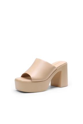 Women’s Chunky Platform Block Heel Mules