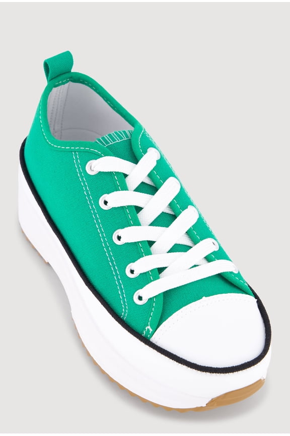 Women's Chunky Platform Canvas Sneakers