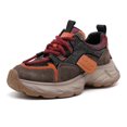 thumbnail image 1 of Women's Chunky Platform Comfort Orthopedic Wedge Walking Shoes Fashion Lace Up Casual Non-Slip Running Shoes, 1 of 6