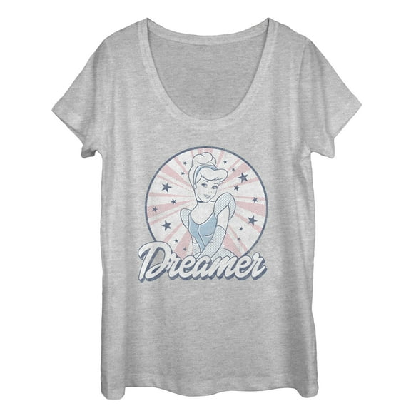 Women's Cinderella Dreamer  Scoop Neck Athletic Heather Medium