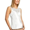 thumbnail image 1 of Women's Cinema Etoile Satin Camisole with Crochet Medallion, 1 of 1