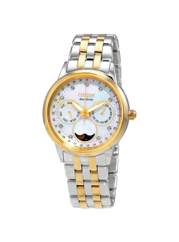 Eco Drive Women's Calendrier Diamond Chronograph Watch FD0004-51D