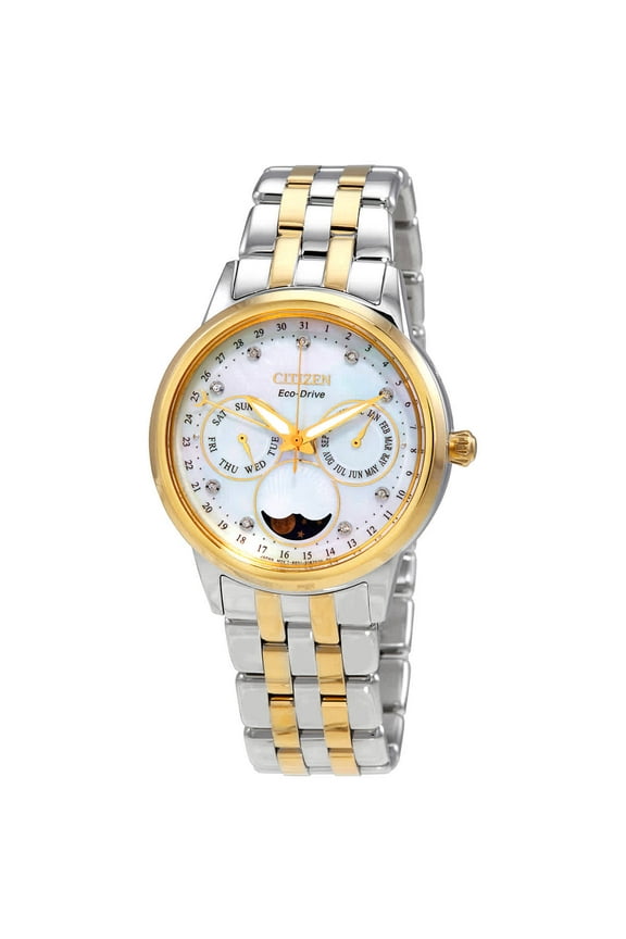 Eco Drive Women's Calendrier Diamond Chronograph Watch FD0004-51D