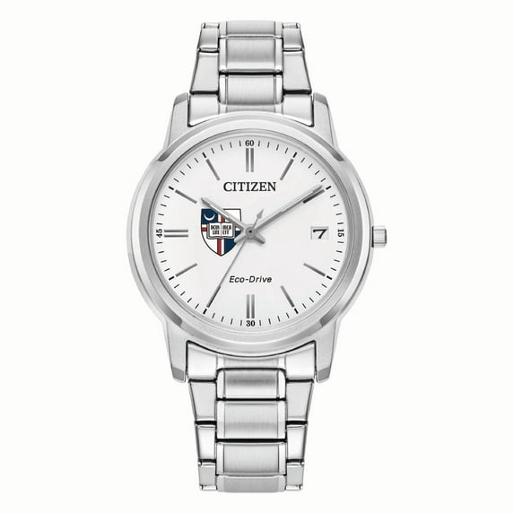 Women's Citizen Watch Silver Catholic University Cardinals Eco-Drive White Dial Stainless Steel Watch