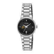 Women's Citizen Watch Silver Florida A&M Rattlers Black Dial Stainless Steel Watch