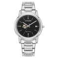 thumbnail image 1 of Women's Citizen Watch  Silver Marquette Golden Eagles Classic Eco-Drive Black Dial Watch, 1 of 1