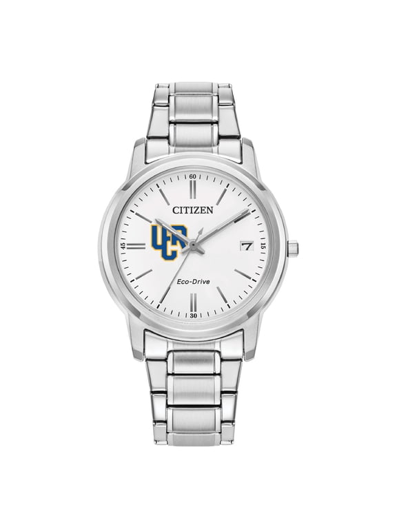 Women's Citizen Watch Silver UC Riverside Highlanders Eco-Drive White Dial Stainless Steel Watch
