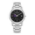 thumbnail image 1 of Women's Citizen Watch Silver Washington Huskies Eco-Drive Black Dial Stainless Steel Watch, 1 of 1