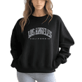 thumbnail image 1 of Women's City Name Letter Print Sweatshirt Letter Print Sweatshirt 1 Pcs Graphic Casual Pullover Sweatshirts - Comfortable Crew Neck, Soft Casual Tops, 1 of 5