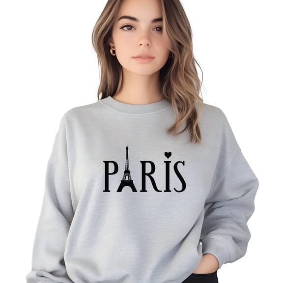 Women's City Name Letter Print Sweatshirt Letter Print Sweatshirt 1 Pcs Graphic Casual Pullover Sweatshirts - Comfortable Crew Neck, Soft Casual Tops