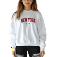 thumbnail image 1 of Women's City Name Letter Print Sweatshirt Letter Print Sweatshirt 1 Pcs Graphic Casual Pullover Sweatshirts - Comfortable Crew Neck, Soft Casual Tops, 1 of 5