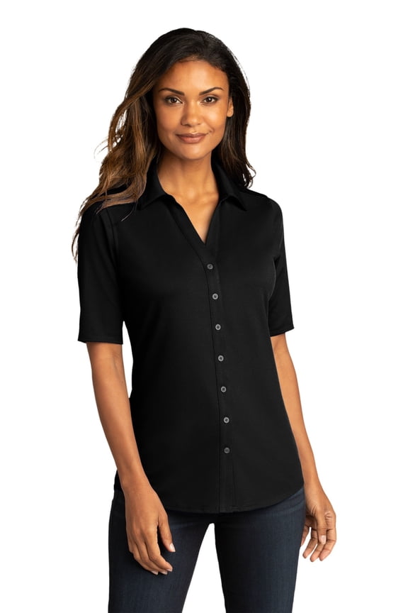 Women's City Stretch Top, Black, XX-Large
