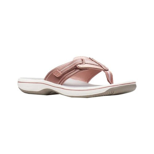 clarks women's brinkley jazz flip-flop rose gold 060 m us
