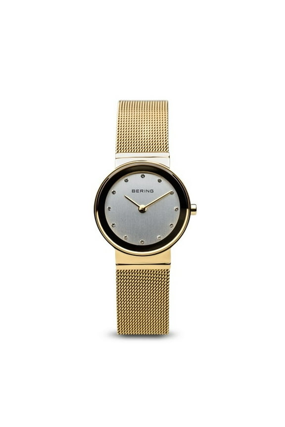 Women's Classic 26mm Gold-Tone Steel Bracelet & Case Quartz White Dial Analog Watch 10126-334
