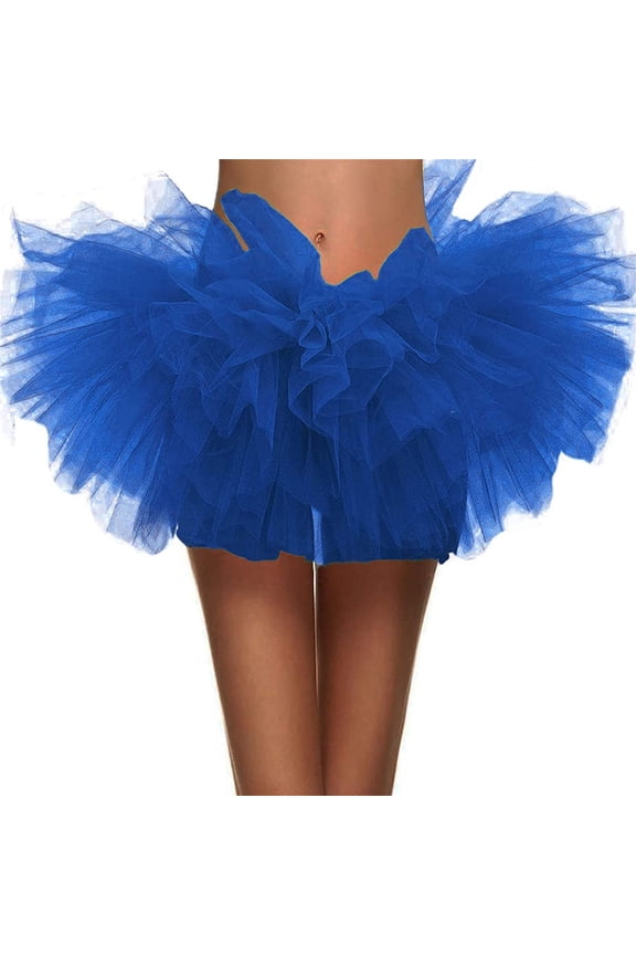 Women's Classic 5 Layered Tulle Tutu Skirt for Dancing Performance Teen Girls Party Costume Cute Tutus Skirts