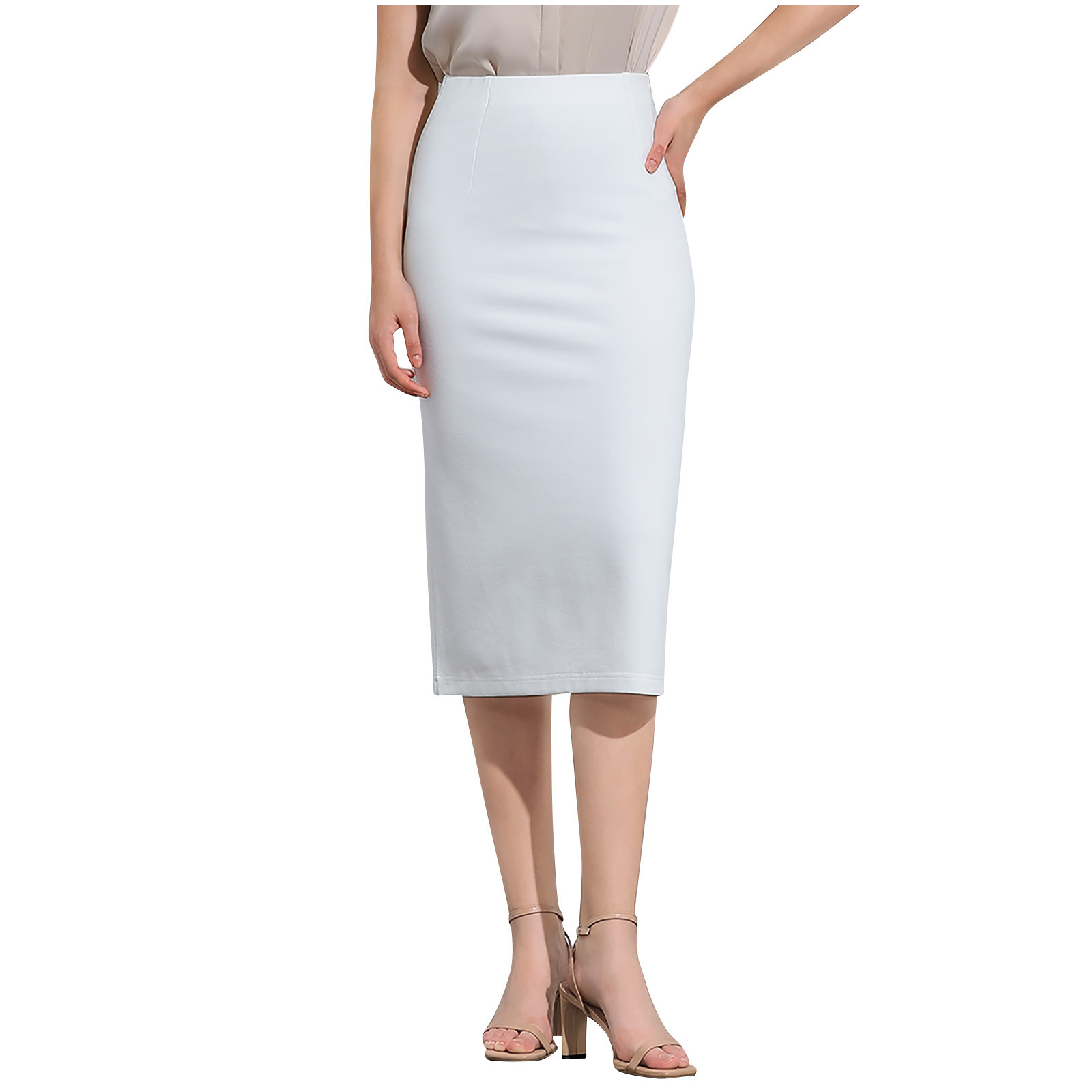 Women s Classic Below Knee Pencil Skirt Stretch Line Midi Skirts Of Women s Classic Below Knee Pencil Skirt Stretch Line Midi Skirts Of