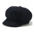 thumbnail image 1 of Women's Classic Beret Cap Winter Painter Hat Newsboy Style Warm Soft Beanie Lightweight Comfortable Casual Fashion Headwear by Yigetop Navy One Size, 1 of 2
