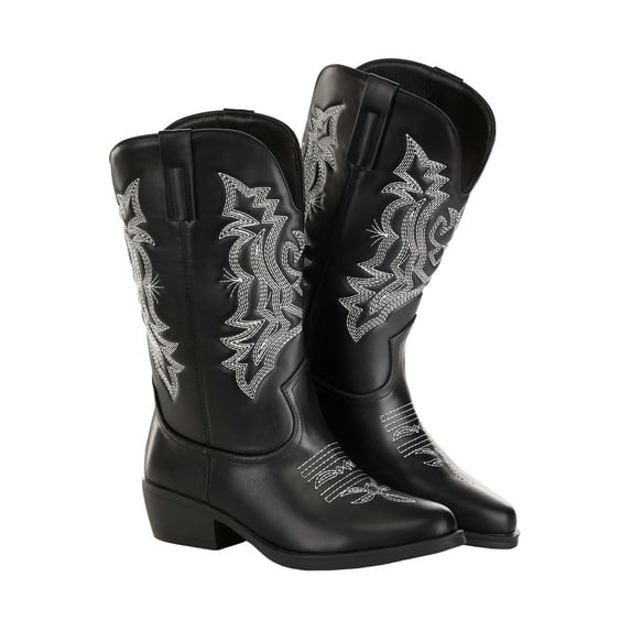 Women's Classic Black Cowgirl Boots