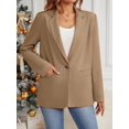thumbnail image 1 of Women's Classic Blazer with Notched Collar and Single Button Closure, 1 of 3