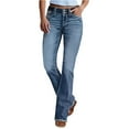 thumbnail image 1 of Women’s Classic Bootcut Jeans High Waist Stretch Denim Pants with Pockets and Vintage Wash, Comfortable Everyday Wear, 1 of 5
