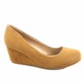 thumbnail image 1 of Women's Classic Causal Round Toe Low Wedge Platform Heel Shoe, 1 of 2