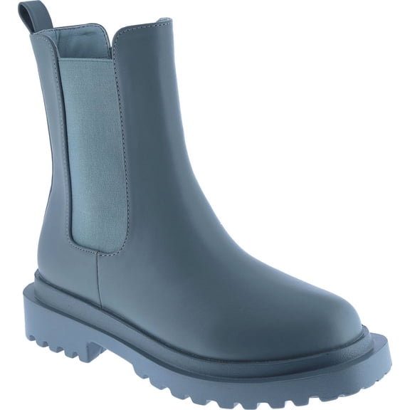 Women's Classic Chelsea Ankle Boots Slip On Chunky Platform Lug Sole Booties