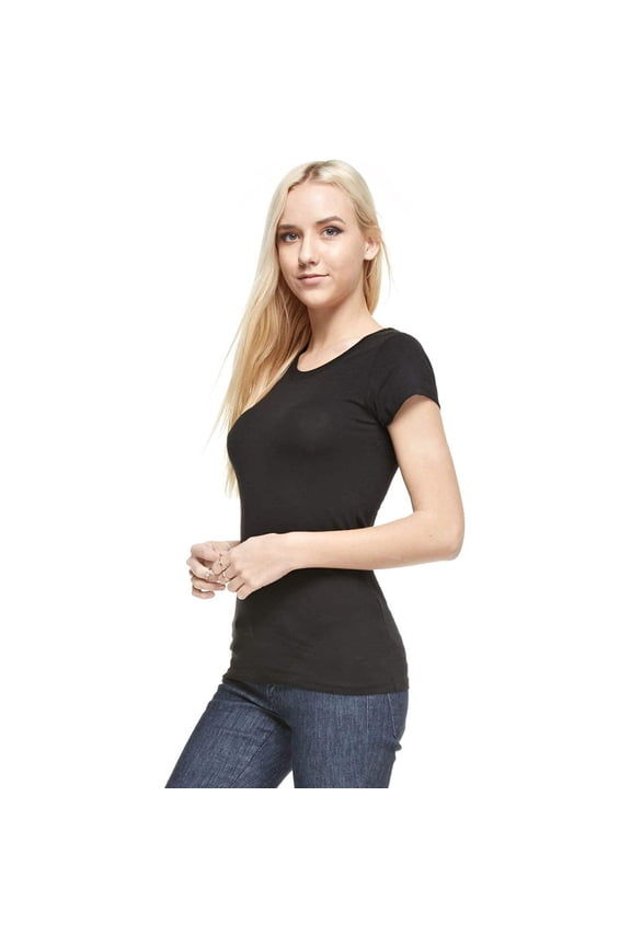 Women's Classic Crew Neck Short Sleeve Tee - 64000