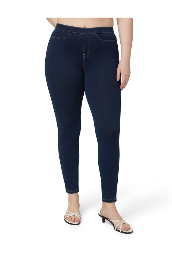 Women's Classic Indigo Denim Legging, Dark Denim, X-Large