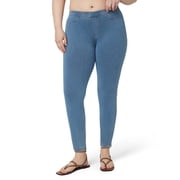 No nonsense Womens Classic Indigo Denim Legging, Light Denim, X-Large