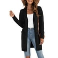 thumbnail image 1 of Women's Classic Draped Kimono Cardigans Long Sleeve Open Front Casual Knit Cardigan Sweaters Coat Soft Outwear, 1 of 11