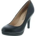 thumbnail image 1 of Women's Classic Dress Pump w Extra Cushioned In Sole Round Toe & Platform, 1 of 7