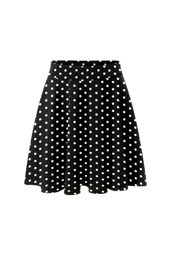 Women's Classic Elastic Waist Mini Skirt - Solid Color, Stretchy Fabric - Casual/School/Office/Party Skirt