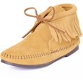 thumbnail image 1 of Women's Classic Fringe Hardsole, Tan, Size 11, 1 of 5