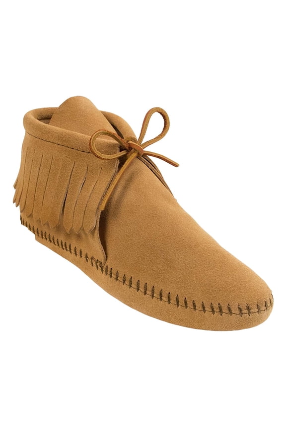 Women's Classic Fringe Boot,Soft Leather Sole Tan,9.5 M US