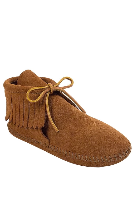 Women's Classic Fringe Boot,Soft Leather Sole Brown,11 M US