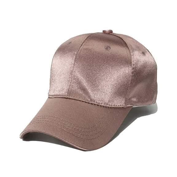 Women's Classic Hat Satin Bucket Hats - Solid Color Design, Structured Visor & Smooth Finish, Versatile Daily Fashion Headwear