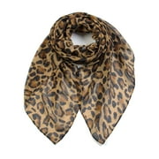 Women's Classic Leopard Print Fashion Scarf (Brown)