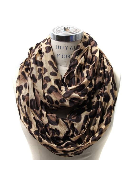 Women's Classic Leopard Print Infinity Scarf