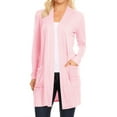thumbnail image 1 of Women's Classic Long Sleeve Cardigan with Side Pockets for Everyday Wear, 1 of 6