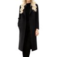 thumbnail image 1 of Women's Classic Mid-Length Trench Overcoat Winter Casual Long Blend Wool Coat For Daily Outings With Pockets, 1 of 4