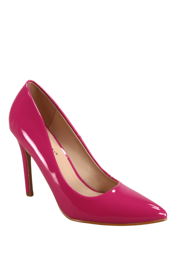 Women's Classic Multi Color Slip On Stiletto Heels Dress Casual Patent High Heel Pumps ( Pink, 10)
