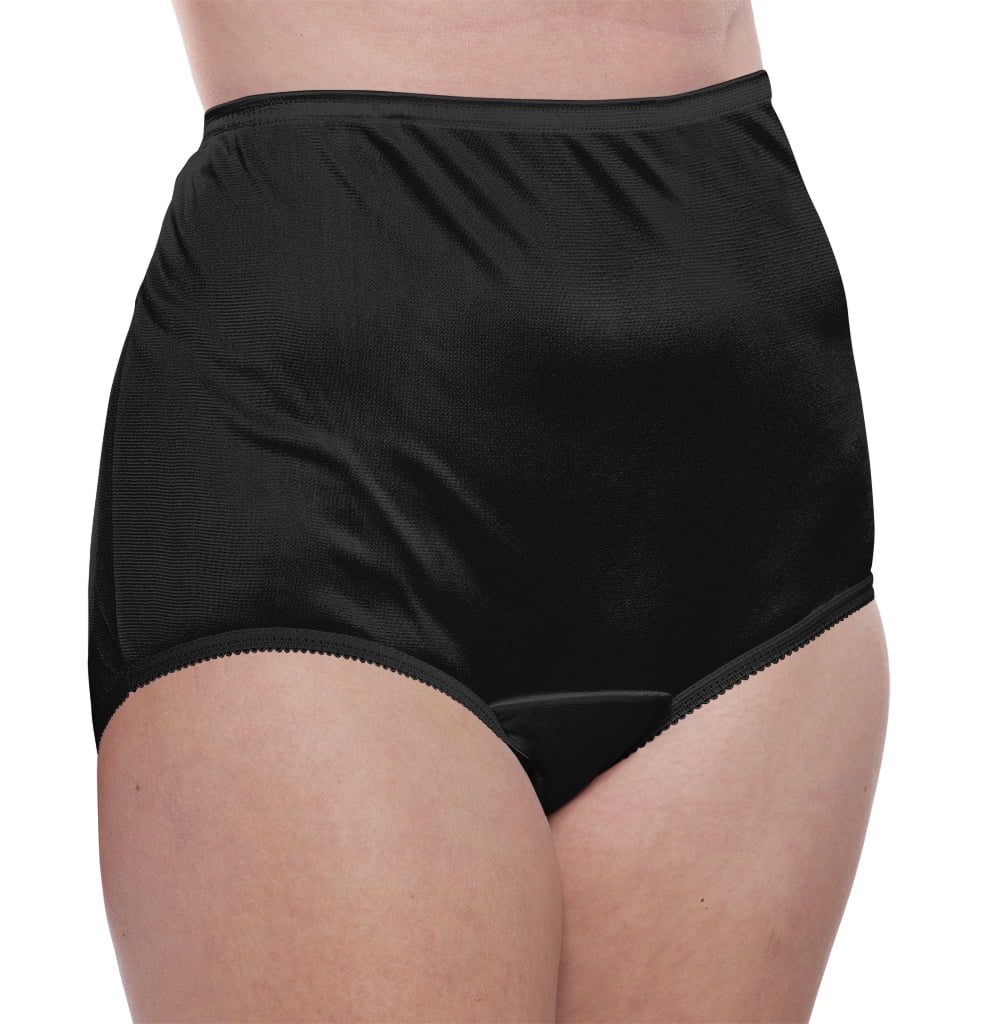 Women's Classic, Nylon, Full Coverage Brief Panty by Teri Lingerie