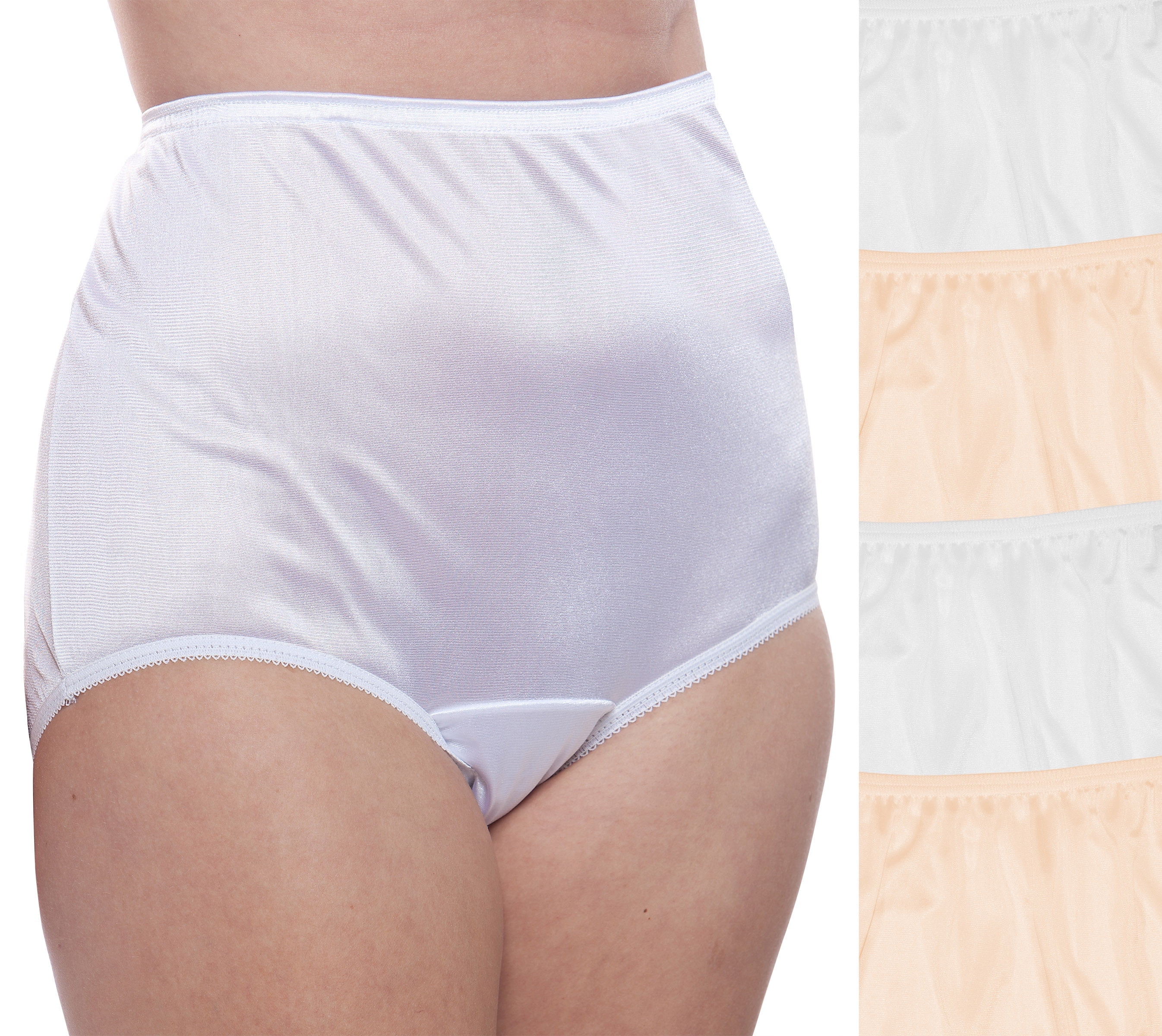 Women's Classic, Nylon, Full Coverage Brief Panty by Teri Lingerie